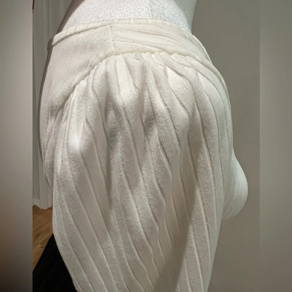 Designer inspired Alya Rib Long Sleeve Bodysuit & Blue Rain Patchwork Skit - Picture 4 of 8